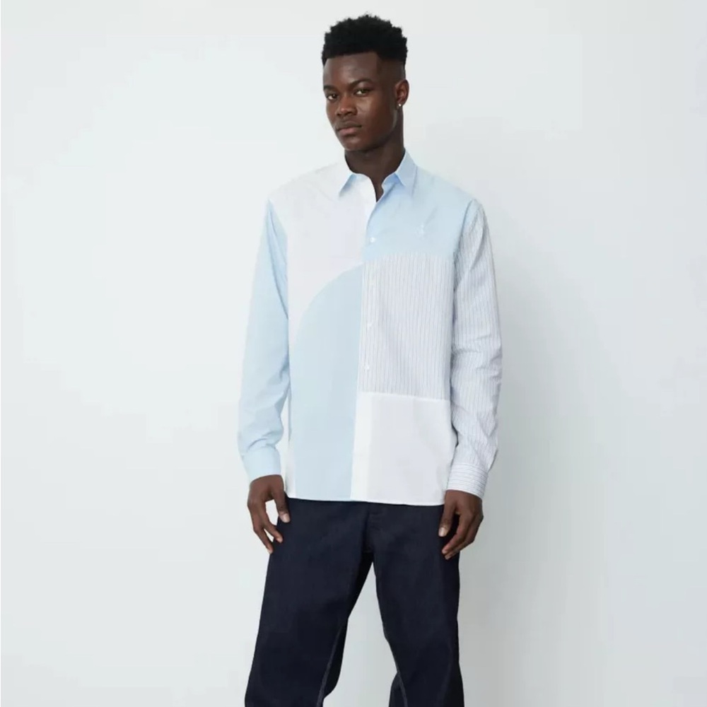 JW Anderson Curved Patchwork Classic Fit Shirt